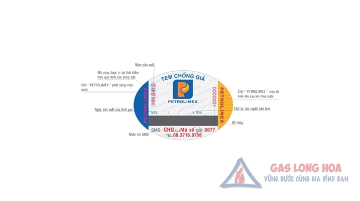 Bình gas Petrolimex quai cam van tự động 12 kg 5