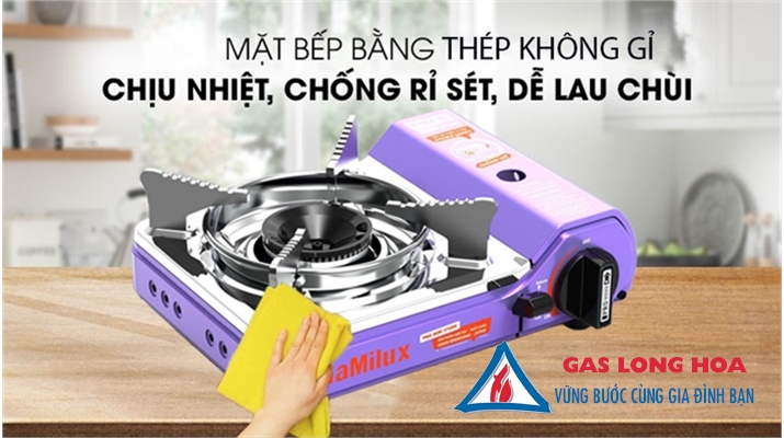 Bếp Gas Mini NaMilux Pro Tiny Siêu nhỏ ( tặng kèm hộp nhựa ) PS2221PS 43