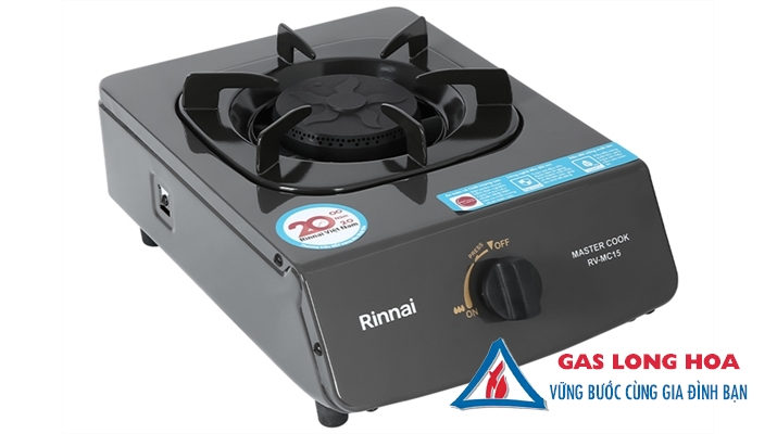 Bếp Gas Đơn Rinnai Đen 9
