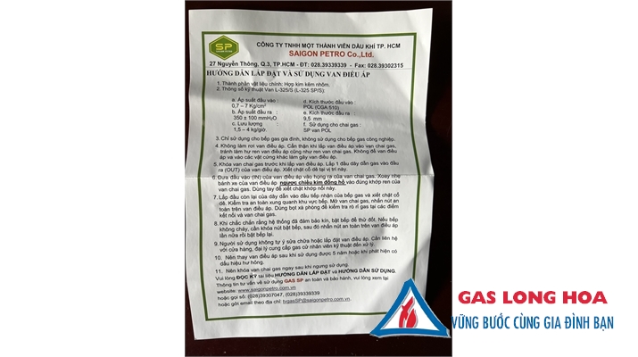 Van Gas Điều Áp SaigonPetro 29