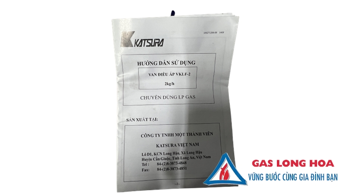 VAN ĐIỀU ÁP GAS KATSURA VKLF-2 (REN TRONG) 23