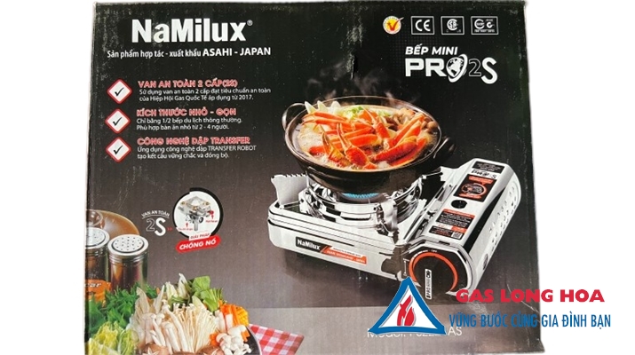 Bếp Gas Mini NaMilux Toàn Thân Inox Siêu Nhỏ 51