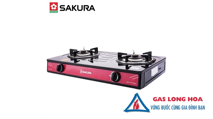 Bếp Gas Đôi SAKURA Mặt Tráng Men 5
