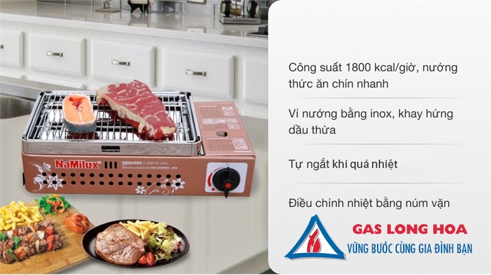 Bếp nướng gas hồng ngoại NaMilux 47