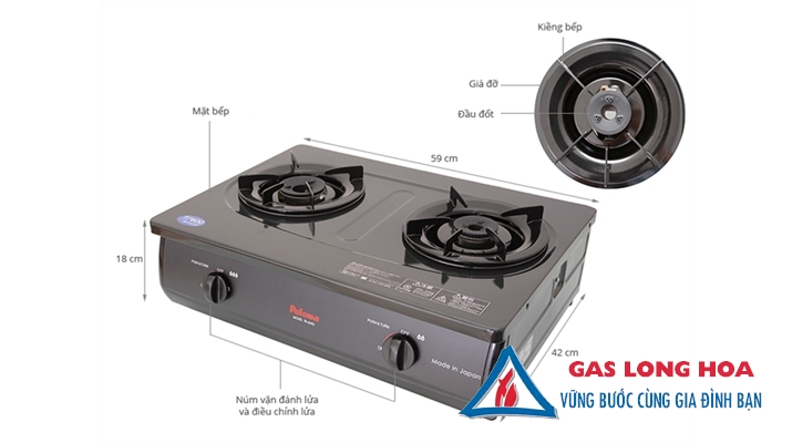 BẾP GAS ĐÔI PALOMA PA-6MEJ ( NHẬP KHẨU NHẬT ) 27