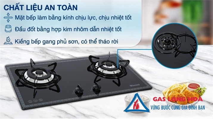 BẾP GAS ÂM RINNAI RVB-2BG(F)N 19