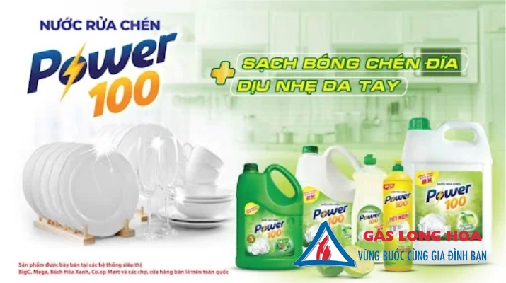 Nước rửa chén Power100 7