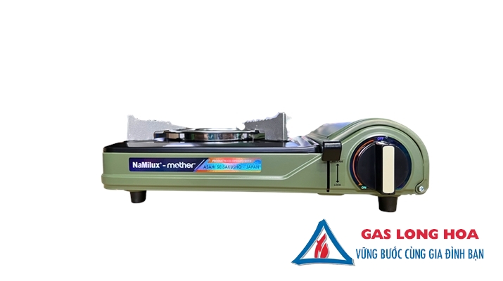 Bếp gas mini NaMilux mother PL2302PF ( xanh rêu  ) 3