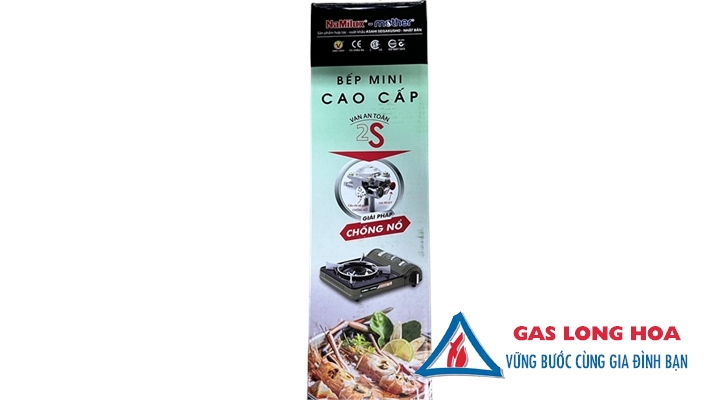 Bếp gas mini NaMilux mother PL2302PF ( xanh rêu  ) 9