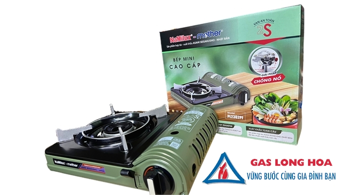 Bếp gas mini NaMilux mother PL2302PF ( xanh rêu  ) 29