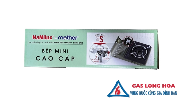 Bếp gas mini NaMilux mother PL2302PF ( xanh rêu  ) 57