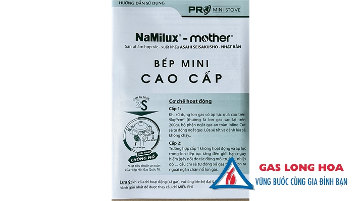 Bếp gas mini NaMilux mother PL2302PF ( xanh rêu  ) 59