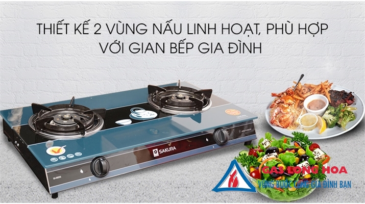 Bếp gas đôi Sakura SA-692SG 35