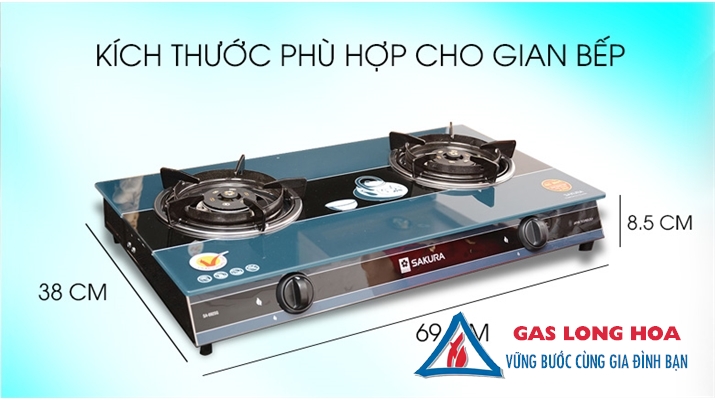 Bếp gas đôi Sakura SA-692SG 37