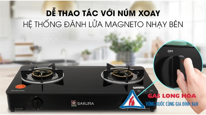 Bếp gas đôi Sakura SA-2375GB 25