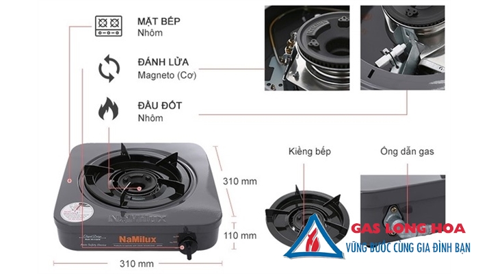 Bếp gas đơn Namilux NH-210AFM 19