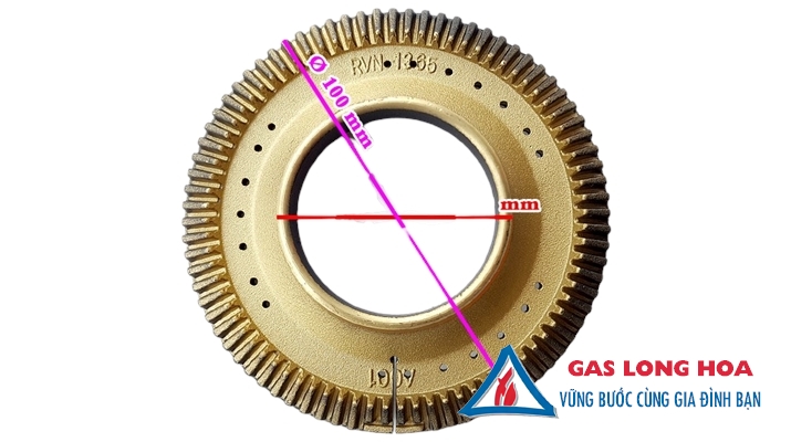 Mâm chia lửa bếp gas Rinnai RV-715SLIM(G) 10 cm 7