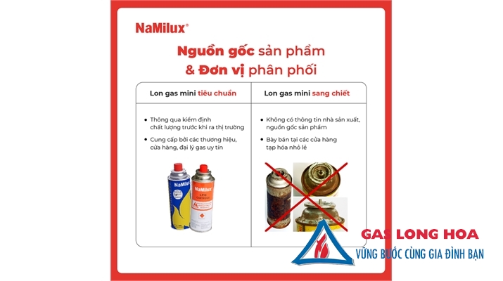 Gas lon du lịch Namilux chính hãng 21