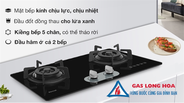 Bếp gas âm Rinnai RVB-220G(BG) 25