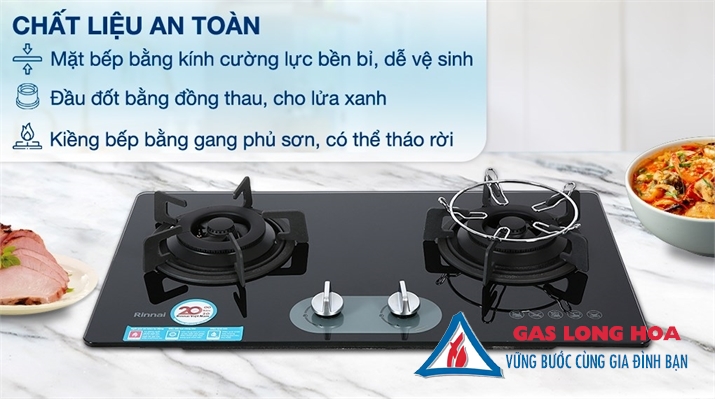 Bếp gas âm Rinnai RVB-220G(BG) 35