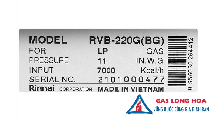 Bếp gas âm Rinnai RVB-220G(BG) 43