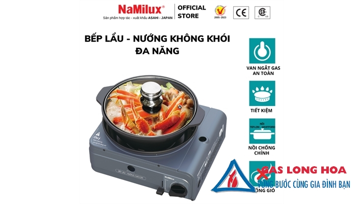 Bếp lẩu nướng cao cấp Namilux GS2923PF ( có kèm nồi ) 5