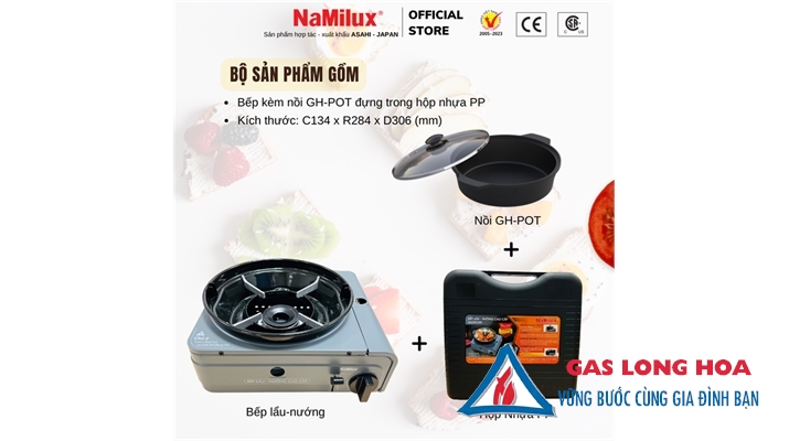 Bếp lẩu nướng cao cấp Namilux GS2923PF ( có kèm nồi ) 25