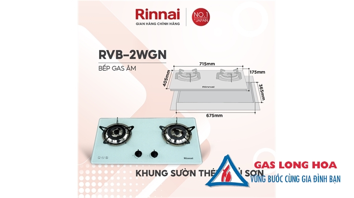 BẾP GAS ÂM RINNAI RVB-2WGN 35