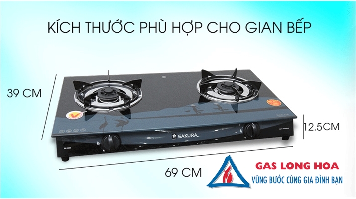 Bếp gas đôi Sakura SA-695SG 35