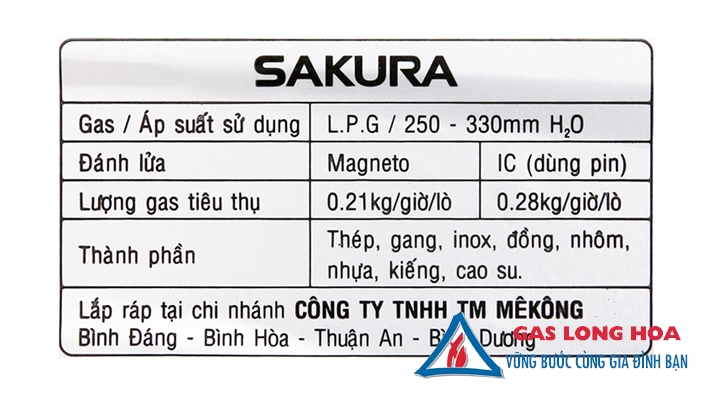 Bếp gas đôi Sakura SA-695SG 39