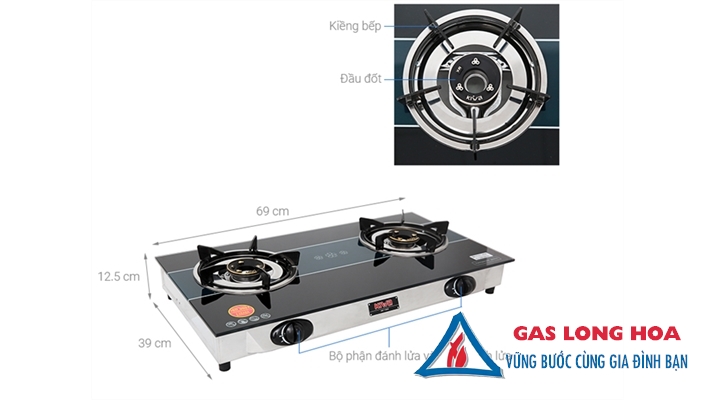 BẾP GAS ĐÔI KIWA KW-770SG 25