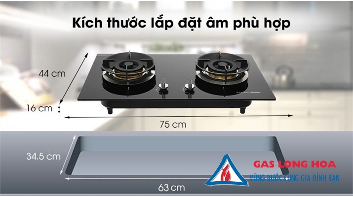 Bếp gas âm SAKURA SG-2665GB 33