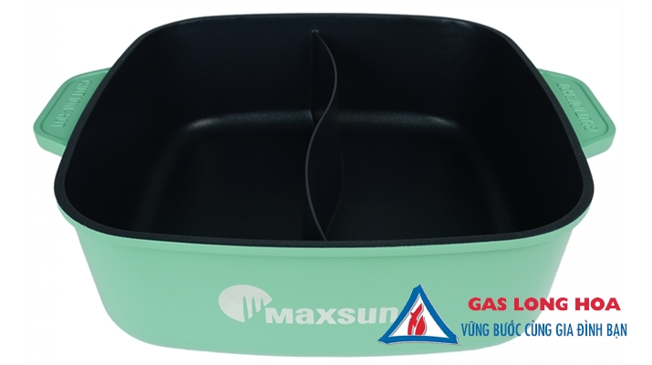 Nồi lẩu hương vị kép Maxsun G13 (màu xanh bạc hà) 3