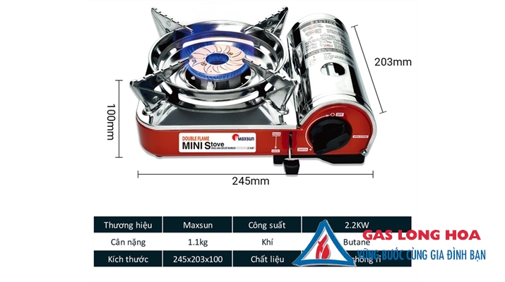 Bếp gas mini Maxsun MS-8000 11