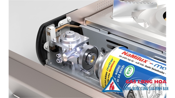 Bếp gas mini NaMilux thân nhôm Alu-m PL2533ALS 5