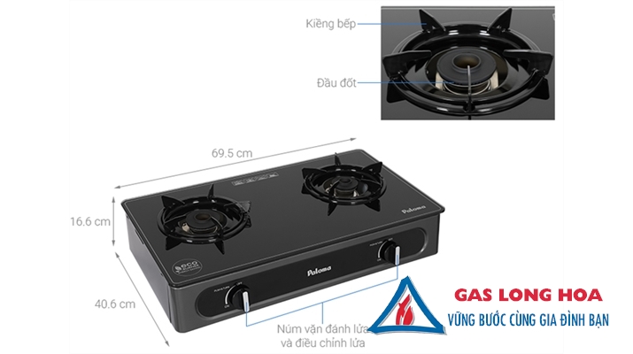 Bếp gas đôi Paloma PA-V73GB 29