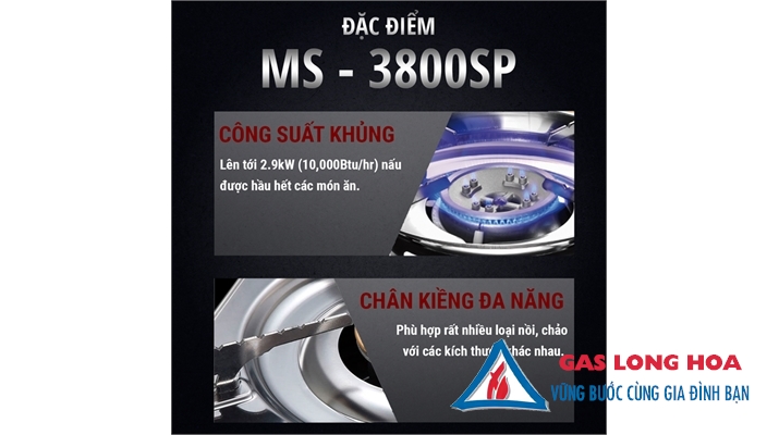 Bếp gas mini Maxsun MS-3800SP (Hộp nhựa) 3